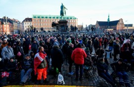 More than 100,000 people gathered in the streets for the event