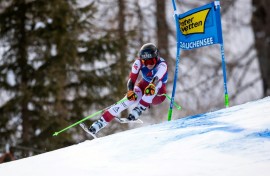 Cornelia Huetter swept to victory in the World Cup women's super-G in Altenmarkt-Zauchensee, Austria 
