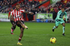 Brentford striker Ivan Toney