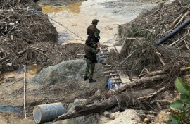 Brazil's President Lula admitted his government has been losing what he called the 'war on illegal mining,' but has vowed to redouble efforts at protecting the Yanomami reservation
