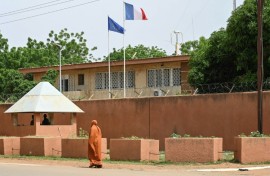 The French embassy in Niger was a focal point in last year's standoff between Paris and Niamey