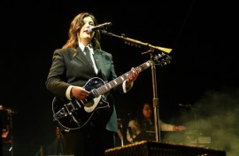 Lucy Dacus of boygenius shown here performing at Coachella 2023