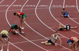 Athletes push themselves to the limit, as seen here at the 2020 Tokyo Olympics, which were the hottest on record 