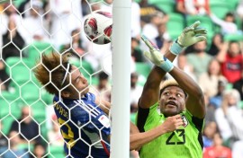Japan goalkeeper Zion Suzuki has struggled at the Asian Cup in Qatar