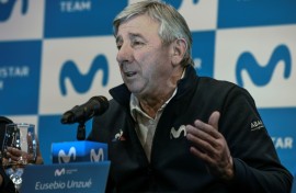 Movistar Team's Spanich manager Eusebio Unzue