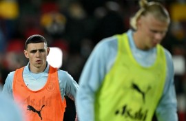 Manchester City's Phil Foden (left) has scored 14 goals in all competitions this season