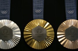 The medals are designed by upmarket Paris jeweller Chaumet