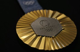 TThe medals for the 2024 Paris Olympics, designed by LVMH brand Chaumet, feature a piece of iron from the original Eiffel Tower in the centre