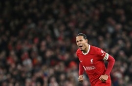 Virgil van Dijk started the Liverpool fightback against Luton