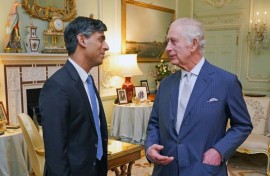 The meeting at Buckingham Palace came after the 75-year-old monarch attended a church service at his country residence of Sandringham 