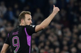 Bayern Munich forward Harry Kane has 27 goals in 23 games in the Bundesliga this season