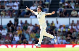 Australia's Pat Cummins -- seen here in the Test between Australia and West Indies on January 25 -- will skipper IPL team Sunrisers Hyderabad