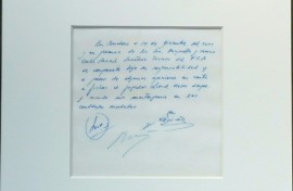 The small paper towel has gone on show in New York to drum up interest, ahead of the start of bidding on March 18