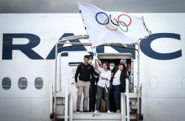 Air travel linked to the Olympics is one of the biggest sources of pollution