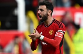 Manchester United midfielder Bruno Fernandes