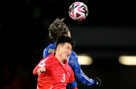 North Korea and Japan played in Tokyo on Tuesday