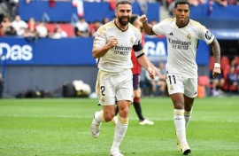 Real Madrid defender Dani Carvajal (L) said Spain was not a racist country ahead of the friendly against Brazil