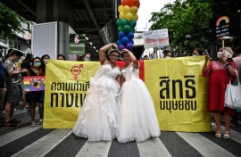 While Thailand has a reputation for tolerance, much of the Buddhist-majority country remains conservative and the LGBTQ community still faces barriers and discrimination