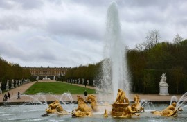 The restored  Apollo fountain at Versailles spouts again 
