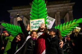 Under the first step in the much-debated new law, adults over 18 are now allowed to carry 25 grams of dried cannabis