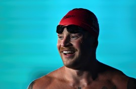 Britain's Adam Peaty qualified for the Paris Olympics in a world-leading time this year in the 100m breaststroke