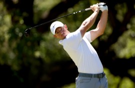 World number two Rory McIlroy of Northern Ireland will try to complete a career grand slam with a victory at next week's 88th Masters tournament