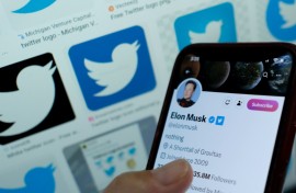 Blue ticks return, for some -- Elon Musk's blue tick next to his name on a smartphone in 2023