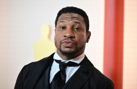 Actor Jonathan Majors, seen at the 2023 Oscars, has avoided jail time after being convicted of third-degree assault but must attend domestic violence counseling