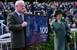 Mullins broke the Cheltenham Festival 100 winner landmark last month a launch pad for his tilt at the British trainers crown