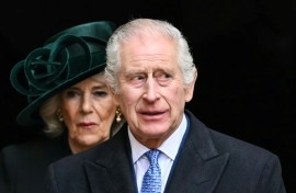 Britain's King Charles III and his wife Queen Camilla, photographed on March 31, 2024