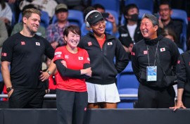 Naomi Osaka did not need to play a second match as Japan qualified for the Billie Jean King Cup finals against Kazakhstan