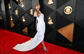 Taylor Swift, shown here arriving at the 2024 Grammys, will likely appear at the gala as a top contender again in 2025 thanks to her forthcoming album