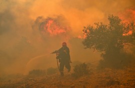 In a year of contrasting extremes, Europe witnessed scorching heatwaves but also catastrophic flooding, withering droughts, violent storms and its largest wildfire