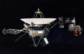 This NASA file image shows one of the twin Voyager spacecraft