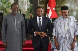 Togo President Faure Gnassingbe (M) has more recently sought to position himself as a regional mediator