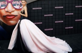 US actress Zendaya attends the Los Angeles premiere of 'Challengers'  on April 16, 2024