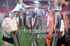 The Champions League trophy