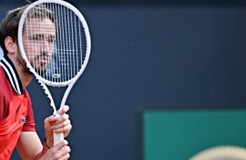 Daniil Medvedev failed in his bid to retain the Rome Open title