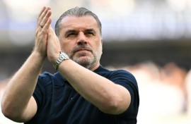 Ange Postecoglou is in his first season as Tottenham manager