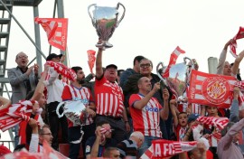 Girona booked their place in next season's Champions League with a 4-2 win over Barcelona on May 4