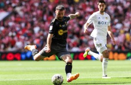 Southampton's Adam Armstrong scored the Championship play-off final winner against Leeds
