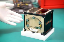 The world's first wooden satellite made from wood  developed by scientists at Kyoto University and logging company Sumitomo Forestry