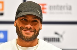 Italy's Olympic 100m champion Marcell Jacobs