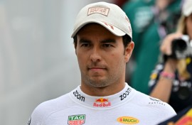 Staying put: Red Bull driver Sergio Perez 