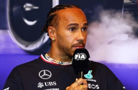 Mercedes driver Lewis Hamilton speaks ahead of the F1 Grand Prix of Canada at Circuit Gilles Villeneuve