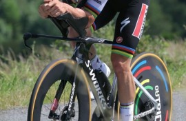 Team Soudal's Remco Evenepoel won the stage 4 time trial in the Criterium du Dauphine on Wednesday