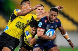 The Wellington Hurricanes defeated the Melbourne Rebels 47-20 in their Super Rugby quarter-final, the Australian side's last match in the competition after 14 years