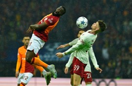 Leaving Spurs: France midfielder Tanguy Ndombele (L) was most recently on-loan at Turkish champions Galatasaray
