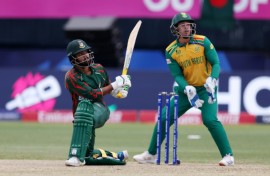 Leading scorer: Towhid Hridoy is  Bangladesh's top run getter but with only 95 runs across four games