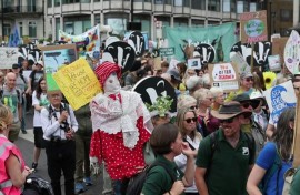 Climate protesters march in London to defend natural world 